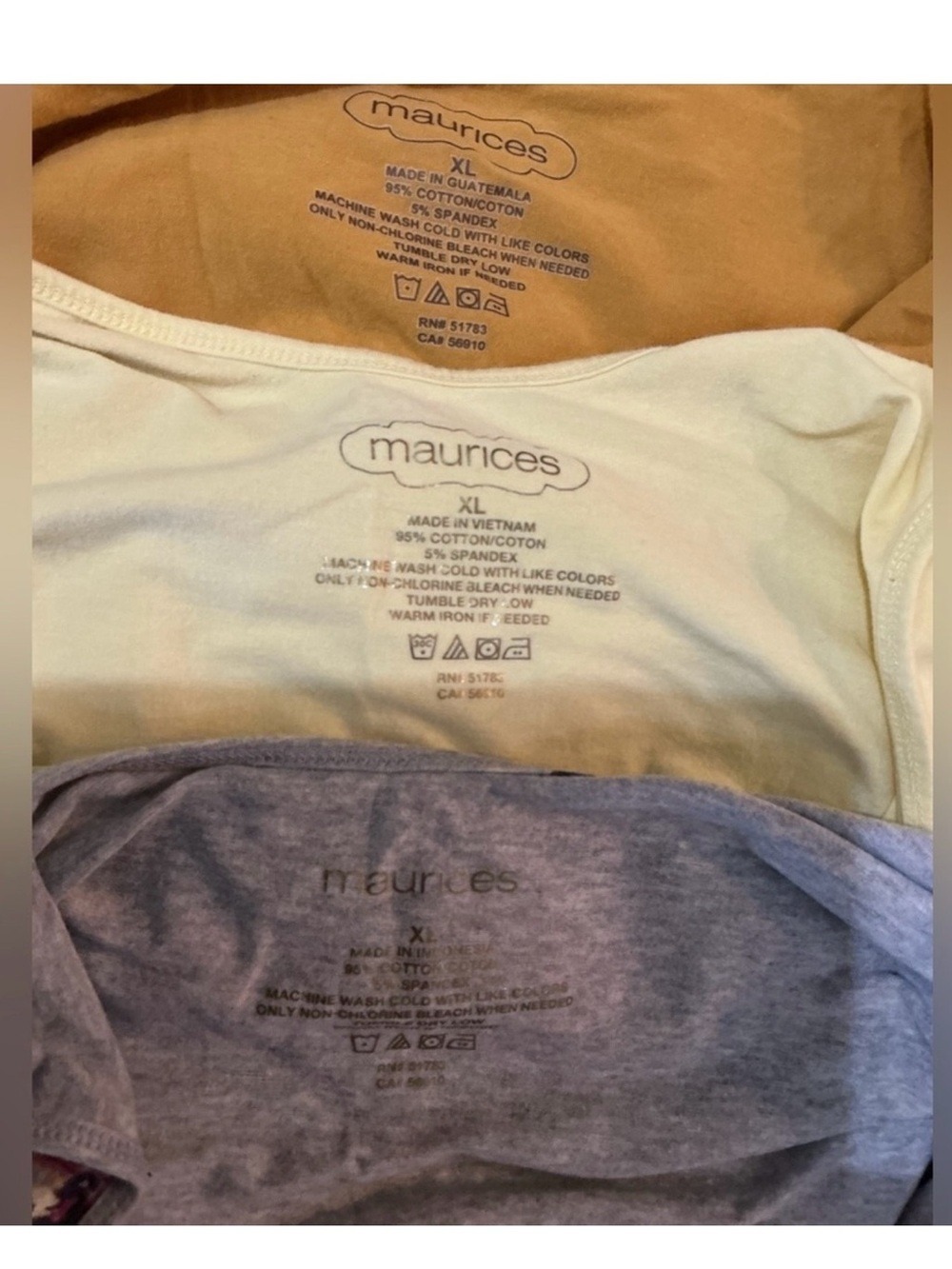 Maurices Tank Top Bundle (3) yellow, gold and patterned XL Casual - Picture 4 of 7